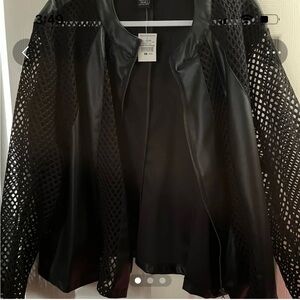 Black Faux Leather Jacket